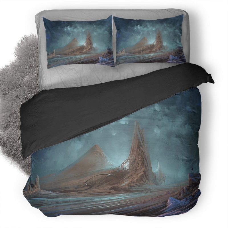 Landscape Scifi Astronaut 08 Duvet Cover and Pillowcase Set Bedding Set