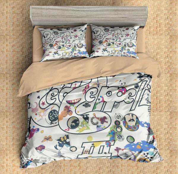 Led Zeppelin Duvet Cover and Pillowcase Set Bedding Set