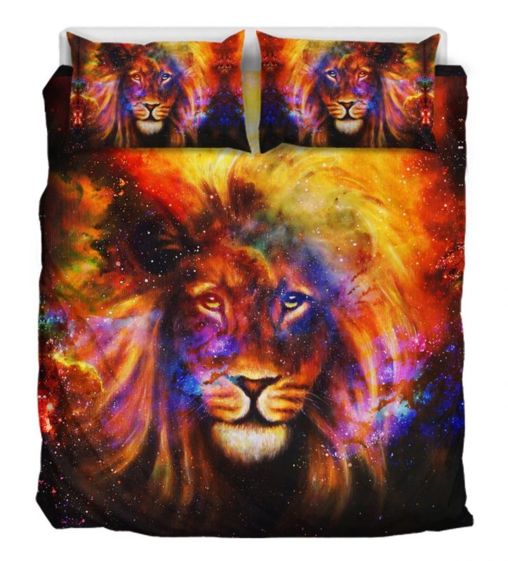 Leo Galaxy Duver Duvet Cover and Pillowcase Set Bedding Set