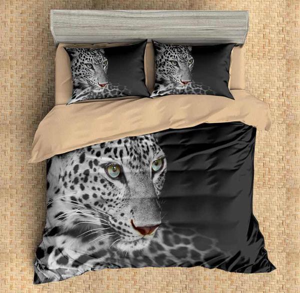 Leopard Duvet Cover and Pillowcase Set Bedding Set