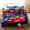 Lightning Mcqueen Cars 1 Duvet Cover and Pillowcase Set Bedding Set