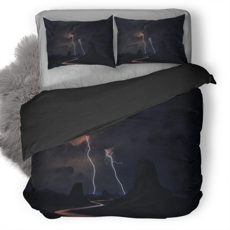 Lightning Road 9I Duvet Cover and Pillowcase Set Bedding Set