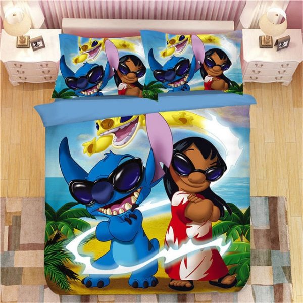 Lilo Stitch Disney 226 Duvet Cover and Pillowcase Set Bedding Set