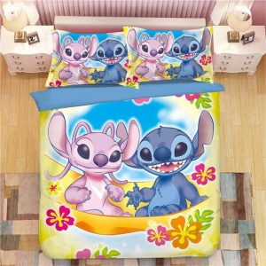 Lilo Stitch Disney 227 Duvet Cover and Pillowcase Set Bedding Set