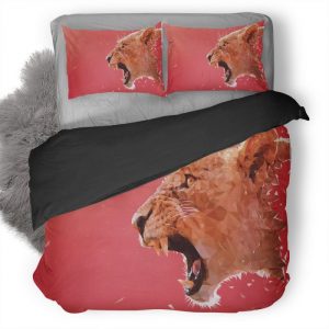 Lion Facet Ra Duvet Cover and Pillowcase Set Bedding Set