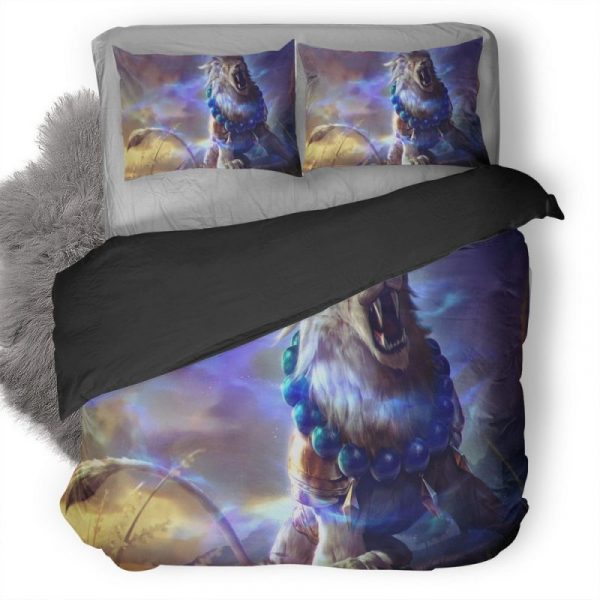 Lion Roar Colorful Fantasy Artwork Dt Duvet Cover and Pillowcase Set Bedding Set