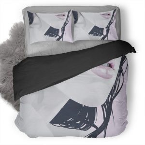 Lips Image Duvet Cover and Pillowcase Set Bedding Set