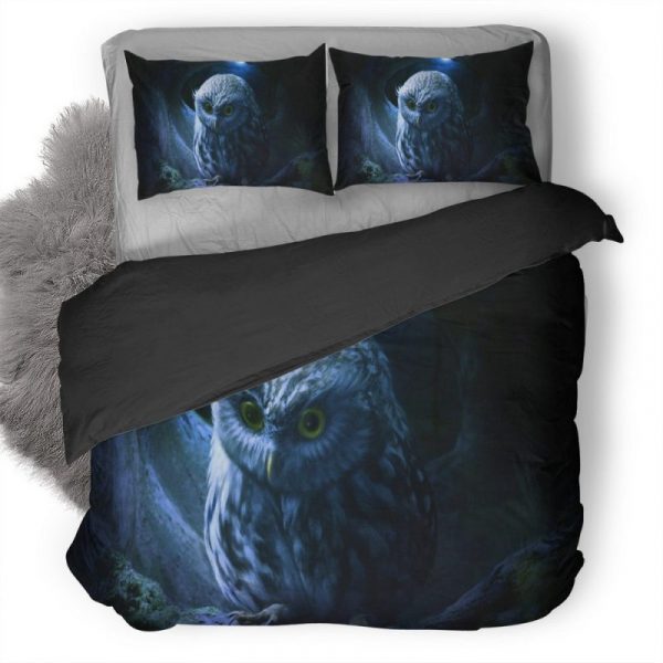 Little Owl Da Duvet Cover and Pillowcase Set Bedding Set