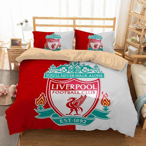 Liverpool F C 2 Duvet Cover and Pillowcase Set Bedding Set