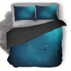 Lonely Whale Nv Duvet Cover and Pillowcase Set Bedding Set