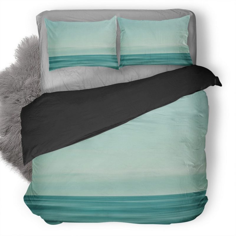 Long Exposure Sea Waves Gr Duvet Cover and Pillowcase Set Bedding Set