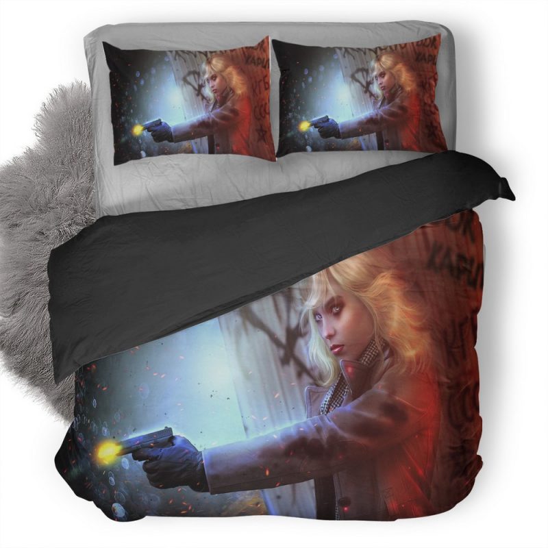 Lorraine Broughton Atomic Blonde Fictional Character Artwork H6 Duvet Cover and Pillowcase Set Bedding Set