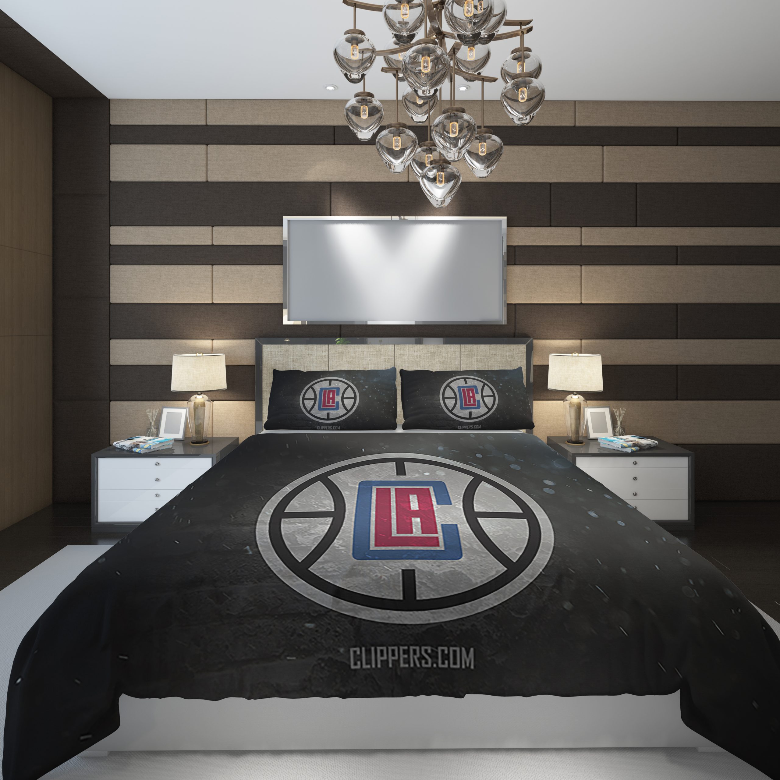 Los Angeles Clippers NBA Basketball ize Duvet Cover and Pillowcase Set Bedding Set