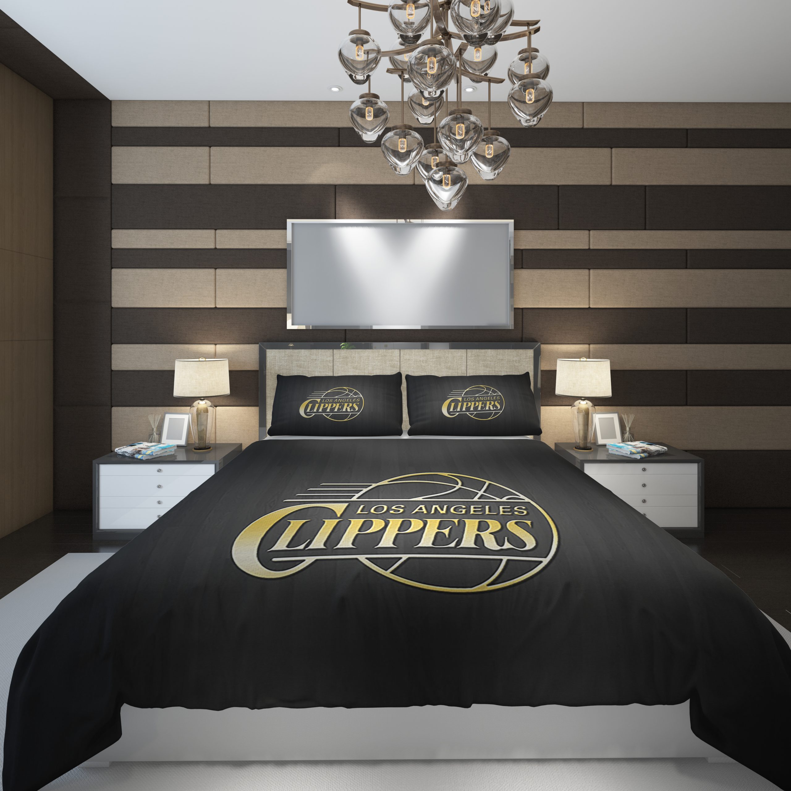 Los Angeles Clippers65 NBA Basketball ize Duvet Cover and Pillowcase Set Bedding Set