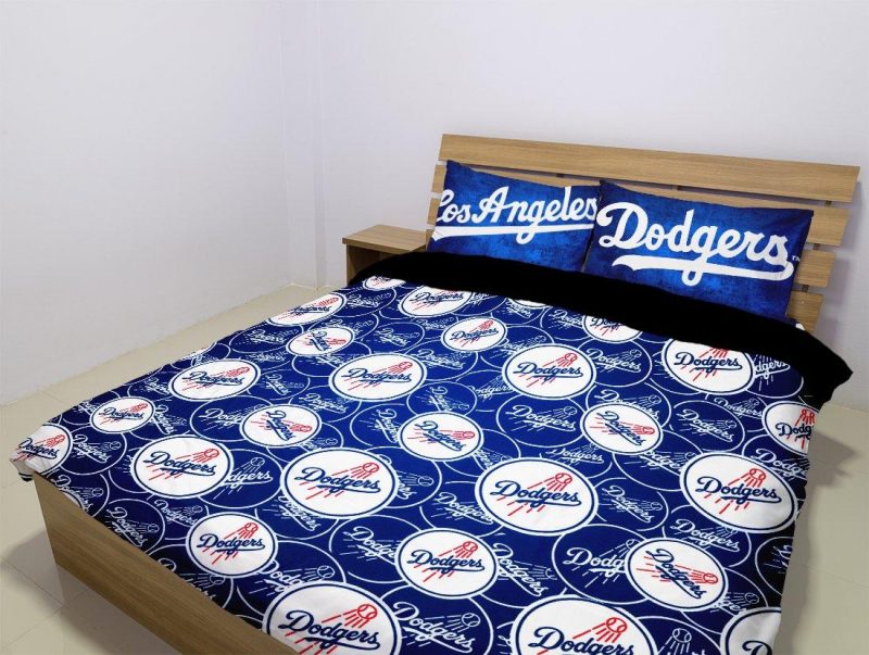 Los Angeles Dodgers Of Anaheim Duvet Cover and Pillowcase Set Bedding Set 985