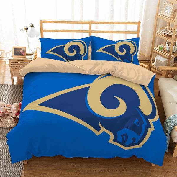 Los Angeles Rams Duvet Cover and Pillowcase Set Bedding Set 527