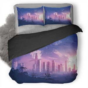 Los Angles Minimalism Ec Duvet Cover and Pillowcase Set Bedding Set