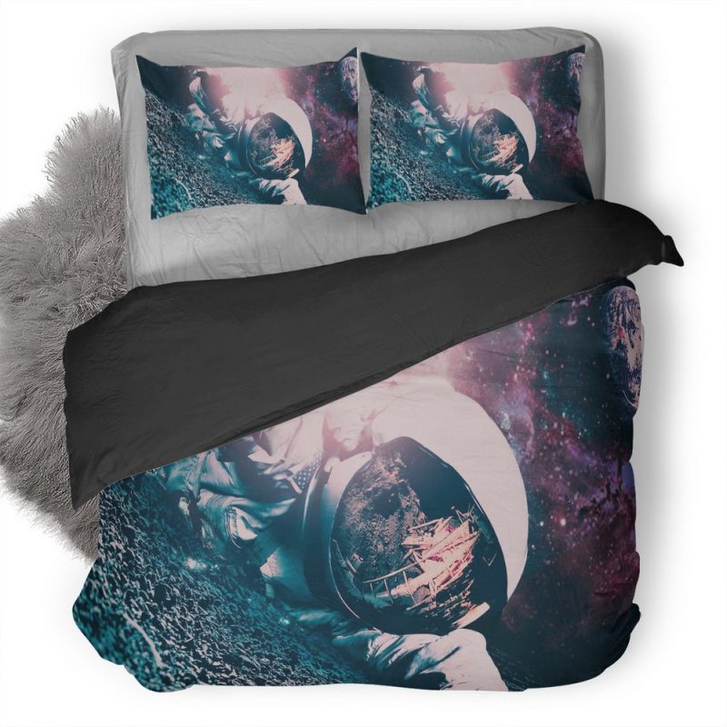 Lost Astronaut 9G Duvet Cover and Pillowcase Set Bedding Set