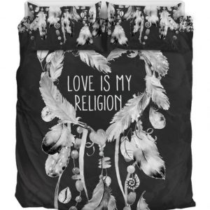 Love Is My Religion Duver Duvet Cover and Pillowcase Set Bedding Set 879