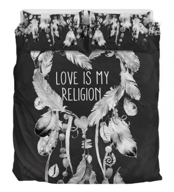 Love Is My Religion Duver Duvet Cover and Pillowcase Set Bedding Set 879