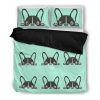 Love frenchie Duvet Cover and Pillowcase Set Bedding Set