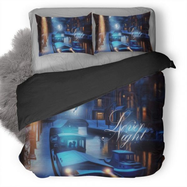 Lovely Night Digital Art Duvet Cover and Pillowcase Set Bedding Set