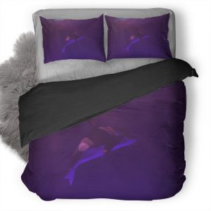 Low Poly Dolphin Uv Duvet Cover and Pillowcase Set Bedding Set