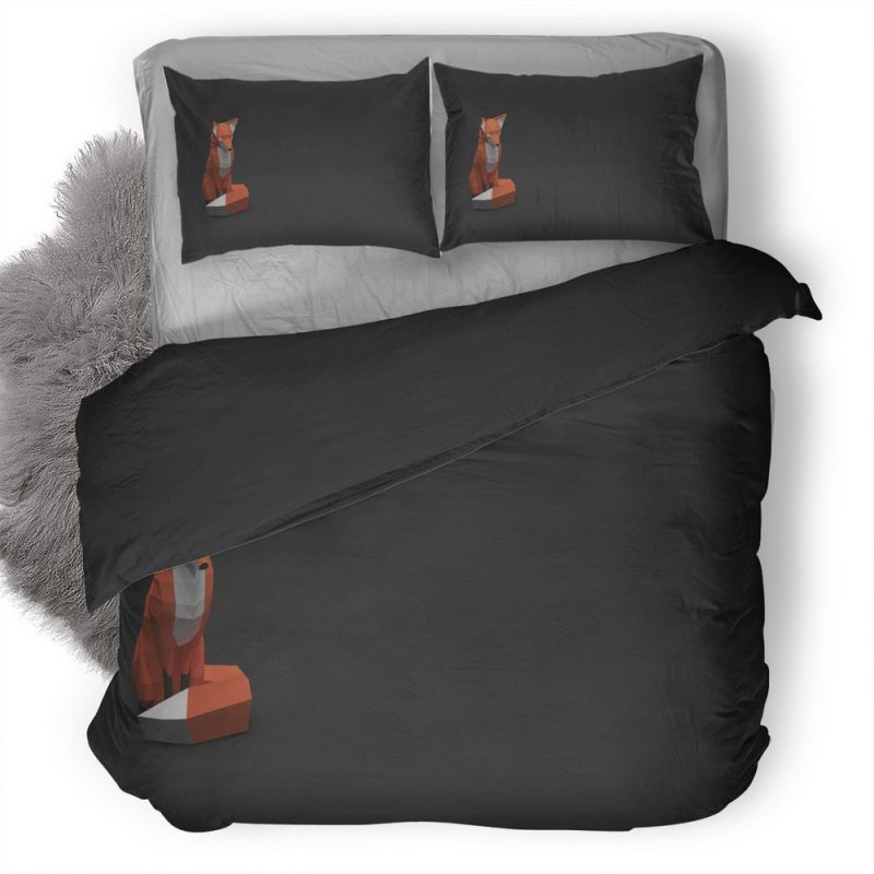 Low Poly Fox New Duvet Cover and Pillowcase Set Bedding Set