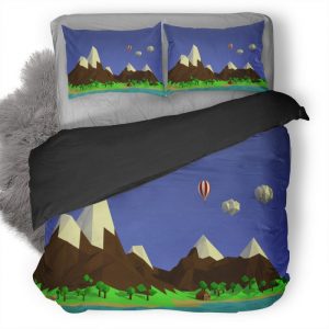 Low Poly New Duvet Cover and Pillowcase Set Bedding Set