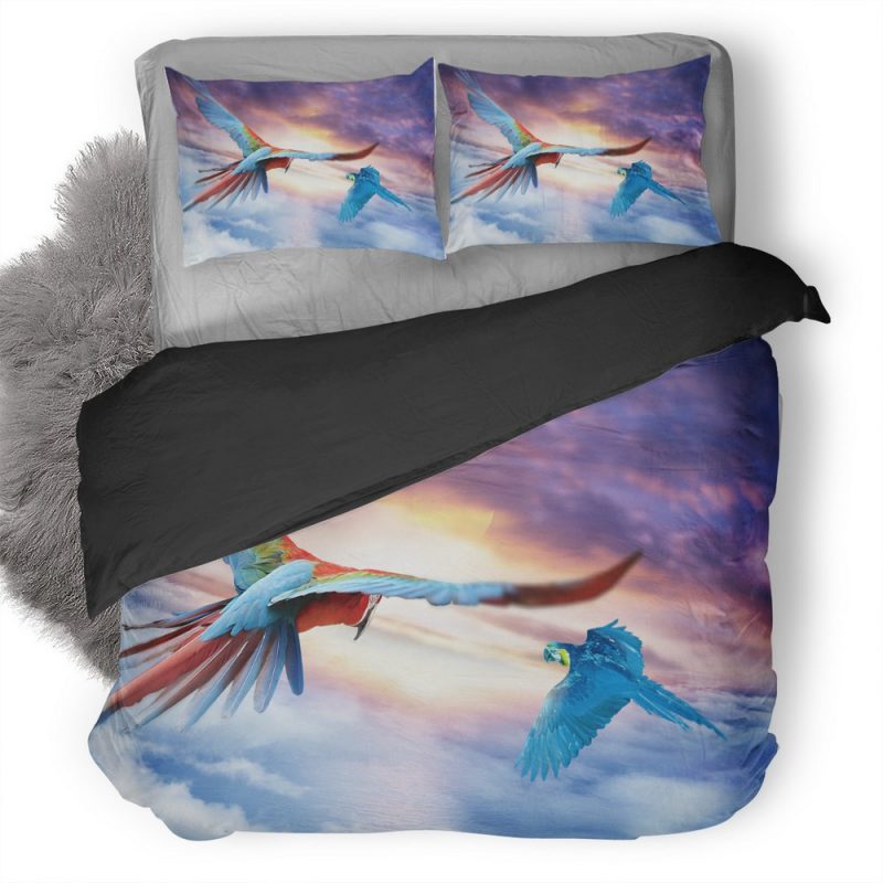 Macaw Jounrey Wx Duvet Cover and Pillowcase Set Bedding Set