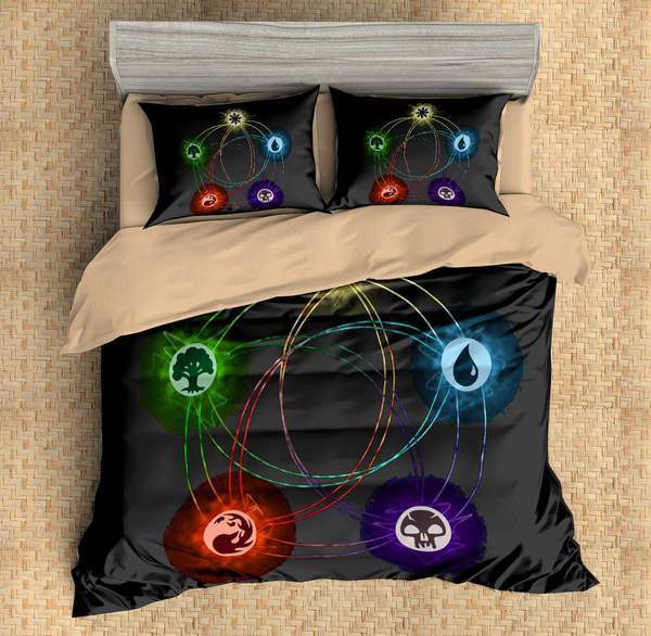 Magic The Gathering Duvet Cover and Pillowcase Set Bedding Set 614