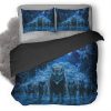 Magical Forest Wolves M4 Duvet Cover and Pillowcase Set Bedding Set