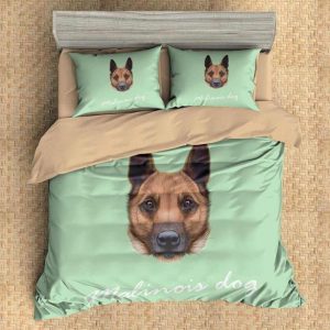 Malinois Dog Duvet Cover and Pillowcase Set Bedding Set