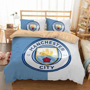 Man City 3 Duvet Cover and Pillowcase Set Bedding Set