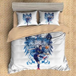 Man City Duvet Cover and Pillowcase Set Bedding Set 526