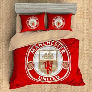 Manchester United 2 Duvet Cover and Pillowcase Set Bedding Set