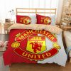 Manchester United Duvet Cover and Pillowcase Set Bedding Set 525