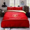 Manchester United F C Duvet Cover and Pillowcase Set Bedding Set