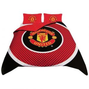 Manchester United Fc Duvet Cover and Pillowcase Set Bedding Set