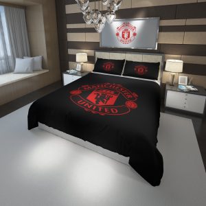 Manchester United Fc Football Club 1 Duvet Cover and Pillowcase Set Bedding Set 695