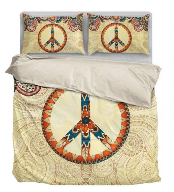 Mandala Peace Duver Duvet Cover and Pillowcase Set Bedding Set