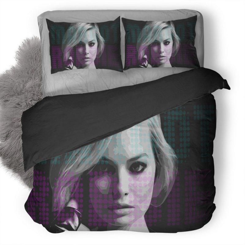 Margot Robbie Artwork 9T Duvet Cover and Pillowcase Set Bedding Set