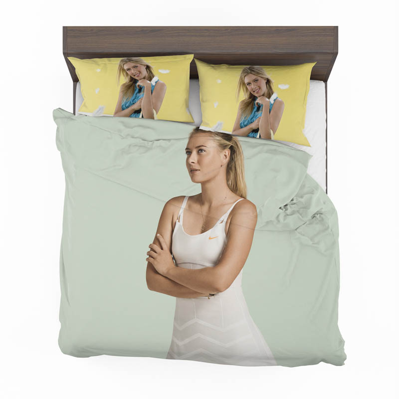 Maria Sharapova Russian Tennis Player Duvet Cover and Pillowcase Set Bedding Set