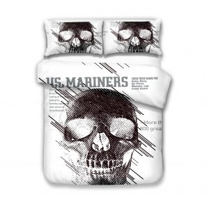 Mariners Skull Duvet Cover and Pillowcase Set Bedding Set