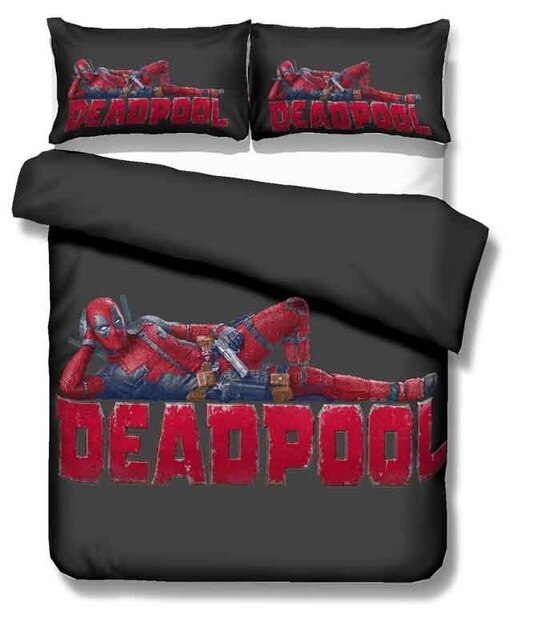 Marvel Deadpool 2211 Duvet Cover and Pillowcase Set Bedding Set