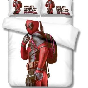 Marvel Deadpool 2214 Duvet Cover and Pillowcase Set Bedding Set