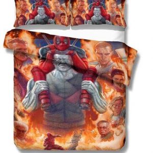 Marvel Deadpool 2215 Duvet Cover and Pillowcase Set Bedding Set