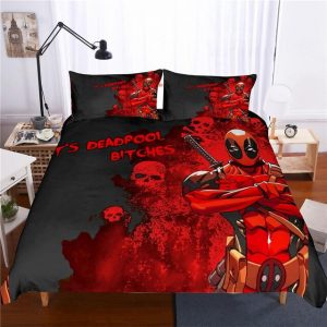 Marvel Deadpool 2217 Duvet Cover and Pillowcase Set Bedding Set