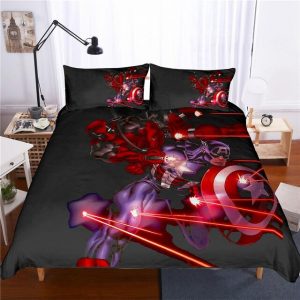 Marvel Deadpool 2218 Duvet Cover and Pillowcase Set Bedding Set