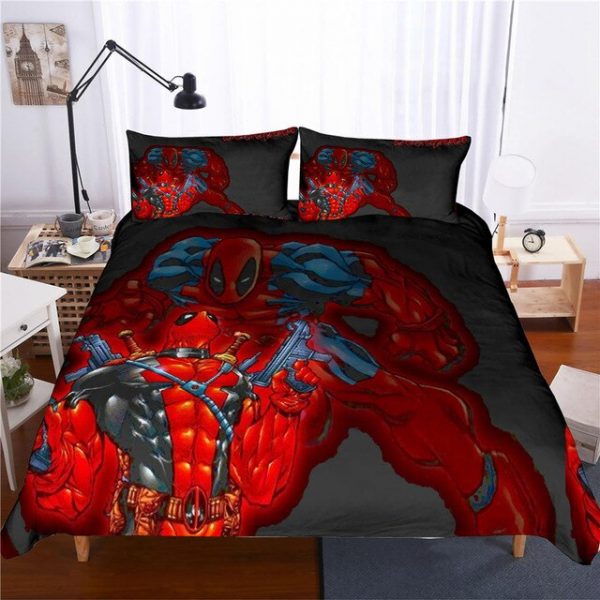 Marvel Deadpool 2219 Duvet Cover and Pillowcase Set Bedding Set